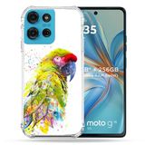 Cokitec Versterkte hoes voor Motorola G75 5G Animal Papegaai Geel