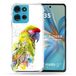 Cokitec Versterkte hoes voor Motorola G75 5G Animal Papegaai Geel