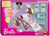 Multiprint Barbie stickermachine set knutsel speelgoed creatief