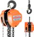 VEVOR 0,5T Handkettingtakel, 3 M Hefhoogte, Zware Kettingtakel met G80-Ketting, Handtakel, Kettingtakel voor Garages, Magazijnen, Automachines, Oranje