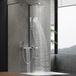 HOROW RainFlexi N2 Douchesysteem met thermostaat, chroom regendoucheset met 2 handdouches, watervaluitloop, grote hoofddouche, in hoogte verstelbare doucheset