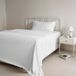 Italian Bed Linen Beddengoedset Natural Colour, wit/wit, eenpersoonsbed