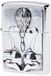 Zippo Aansteker 2002548 Kneeling Girl Embleem benzine-aansteker, messing