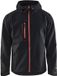 Blåkläder Softshell Jack Zwart/Rood Maat XS