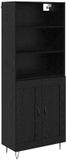 vidaXL Highboard Zwart Eiken 69,5 x 34 x 180 cm