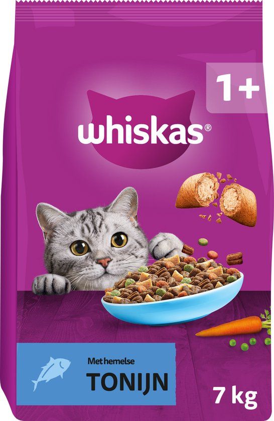 Whiskas Adult 1+ Kattenbrokken - Tonijn - 7kg