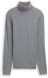 Tom Tailor Pull à col roulé et cachemire - Hommes - 3XL - Classic Dark Grey Melange