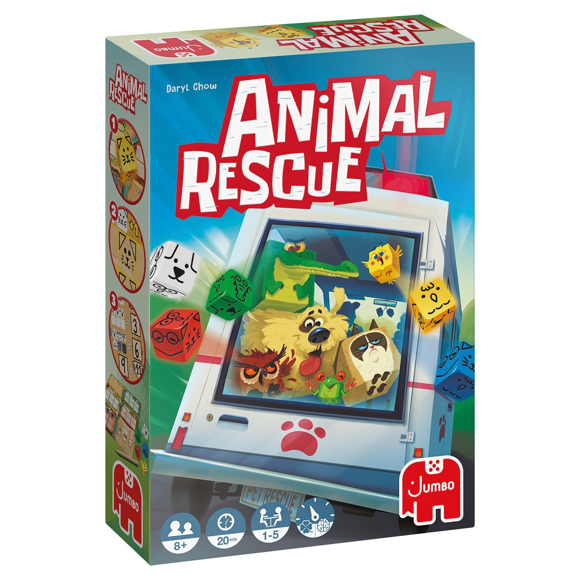Jumbo Pet Rescue Dice Game - Card Game for Adults & Kids - Ages 8+