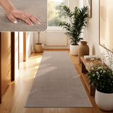 Paco Home Moderne woonkamer tapijt kortpolig wasbaar zacht uni effect bont antislip 60x100 cm