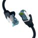 Patchkabel RJ45 PATCHKABEL mit CAT7 ROHKABEL SCHWARZ 0,15m, S/FTP PIMF Netzwerkkabel LAN DSL - 1 VPE = 10 Stück