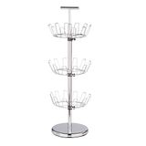 Honey-Can-Do 3 Tier Chrome Schoenboom, 25 lbs