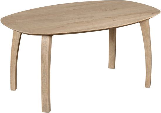 Lewis & Loft Eettafel Luna - FSC® gecertificeerd mangohout - Deens ovaal - 160 x 100 cm - Naturel
