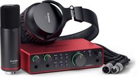 Focusrite Scarlett 4th Gen 2i2 Studio Bundel - USB audio interface, 2 in / 2 uit - Zwart