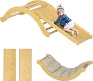AIYAPLAY Klimrek voor Kinderen Grenenhout, meerlaags paneel 168L x 49,5B x 39,5H cm Natuurlijk hout