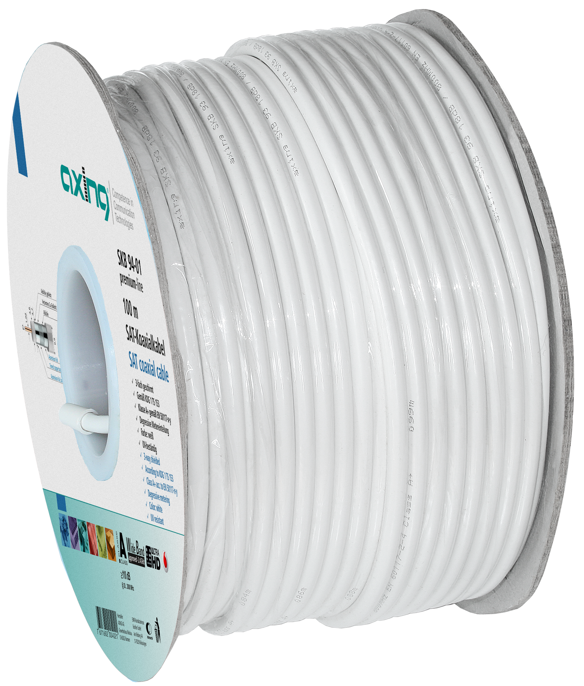 AXING SKB09401 - 100m Coaxial Cable