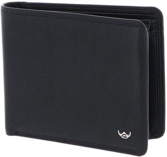 Golden Head Leren portemonnee Polo RFID Protect Scheintasche 1197 Schwarz zwart