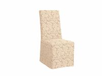 Sure Fit Scroll Box Kussen Volledige Eetkamer Stoel Cover, Champagne