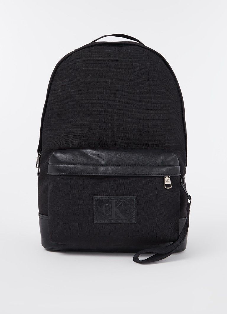 Calvin Klein Rugzak met 14 inch laptopvak en logo - Zwart