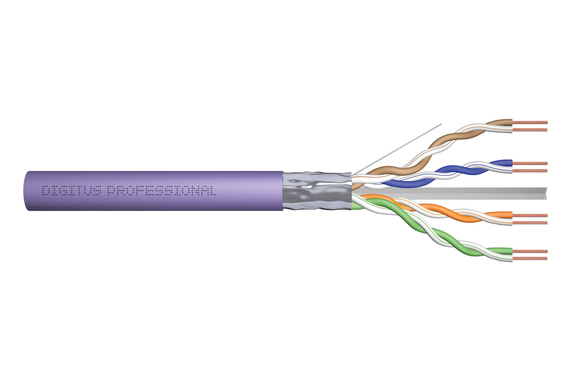 Digitus Cat6 F-UTP Netwerkkabel - 305m - Paars