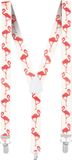 Boland Bretels Flamingo - Volwassenen - Unisex - Dieren - Hawaii - Tropisch - Zomer
