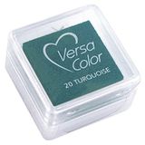 Rayher Hobby 28395404 stempelkussen Versacolor, stempeloppervlak 2,5 x 2,5 cm, turquoise