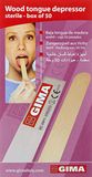 GIMA Wood Tongue Depressor - Steriele