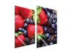 Plaque de protection en verre pour cuisine, 2x35x52 cm, motif fraise