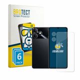 BROTECT Screenprotector 6 Stuks voor realme Note 80 (Voor+Camera) Beschermglas transparant