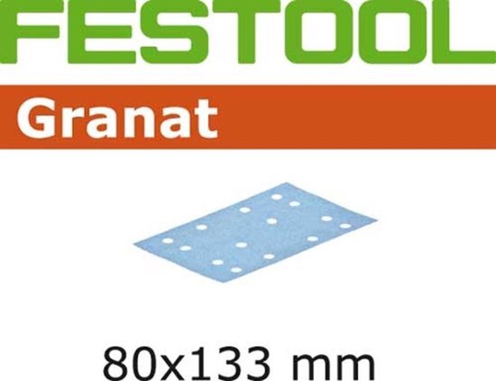 Festool Granat STF schuurstroken 80x133mm 80 Grit 10 Stuks