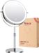 Fraay® Miroir de maquillage avec éclairage LED - grossissement 10x - rechargeable - chrome