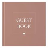 Fyllbooks - Guestbook - Invulboek Gastenboek - Roestroze - 96 Pagina's