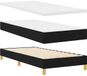 vidaXL Boxspring bed met hoofdeinde Zwart 100 x 200 cm Stof