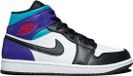 Nike Air Jordan 1 Mid 'Aqua' - Basketbal schoen - Unisex - Cuir - Caoutchouc - Hommes/Femmes - Taille 47