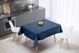 Bonamaison Tafelkleed, Anti-Mold, Sneldrogend, Waterdicht, 100% Polyester Tafellaken, Blauw, 140 x 140 Cm