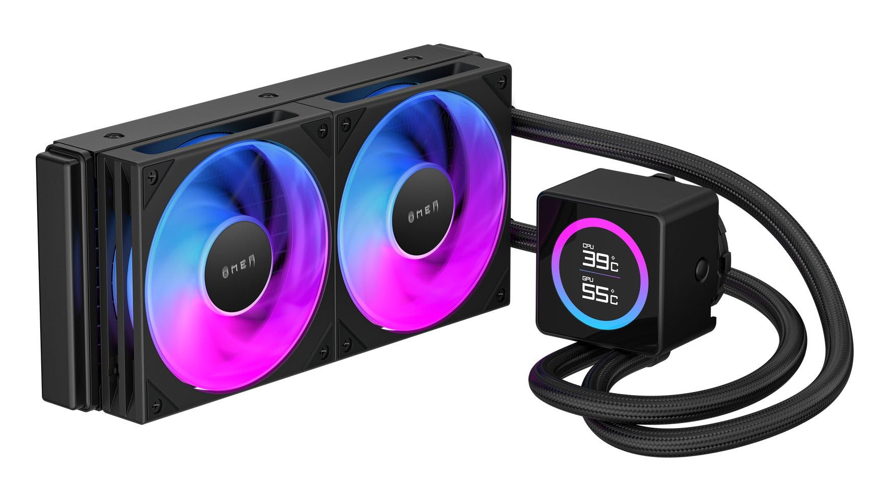 OMEN Modular 240-mm LCD Liquid Cooler - Black
