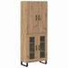 vidaXL Meuble haut Artisan Chêne 69,5 x 34 x 180 cm