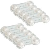 Offgridtec 10 stuks deurslot voor baby's, ladeslot, kinderslot, transparant