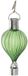 Cepewa Solar LED ballonhanger - groen - H17 cm - luchtballon - tuinverlichting/buitenlamp
