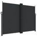 vidaXL Pare-vent rétractable 180x1200 cm noir