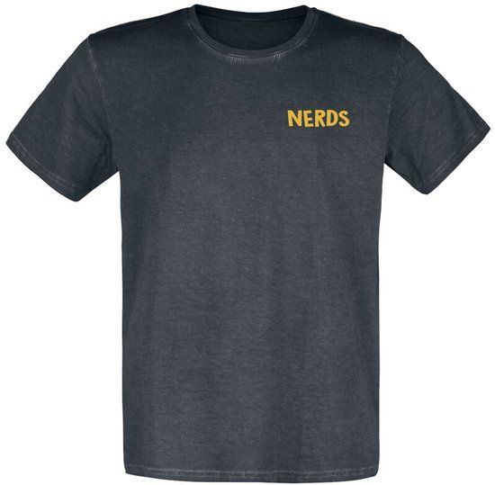 Sesame Street Nerds are cool - Ernie and Bert Heren T-shirt - Zwart - L