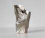 DELIFE Vase Cavira B29 x T16 x H48 cm Aluminium Platin Handgemacht