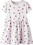 NAME IT - NMFFILLA SS DRESS BOX PB - Meisjes Jurk - Maat 128 - Gebloemd - Korte mouw - Katoen