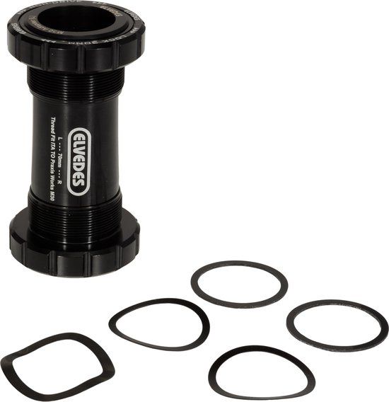 Elvedes Bottom Bracket Ita Praxis Road 36 Mm - Zwart - Metaal