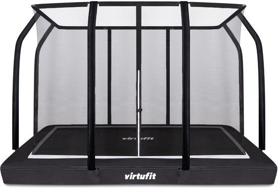 VirtuFit Premium Inground Trampoline - Rechthoek 183 x 274 cm - Zwart