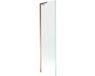 Mexen Next L badwand 1-vleugelig 50 x 150 cm, transparant, roze goud