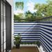 VidaXL Balkon scherm 110 x 600 cm oxford stof rechthoekig blauw en wit