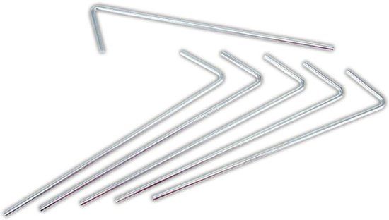 Tentharingen Metaal 23 cm (6 Stuks)