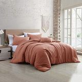 Modern Threads Dekbedset, microvezel, donkerroze, kingsize