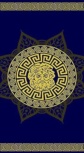 Sun and Surf Jacquard Velour Beach Towel Poseidon 90 x 170 cm, 100% katoen, 415 B, meerkleurig