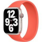 Apple Watch Siliconen Solobandje - 44/45/46/49 mm - Maat 6 - Nectarine